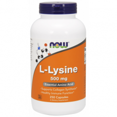 Аминокислота NOW Foods L-Lysine 500 mg 250 капсул (104144) Аминокислота NOW Foods L-Lysine 500 mg 250 капсул (104144)
