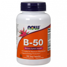 Комплекс витаминов группы B NOW B-50 100 капсул (102449) Комплекс витаминов группы B NOW B-50 100 капсул (102449)