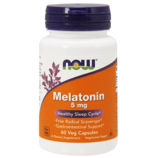 Витамины NOW Melatonin 5 мг 60 капсул (102115)