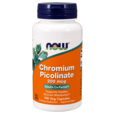 Стабилизатор уровня сахара в крови NOW Chromium Picolinate 200 мг 100 капсул (103750) Стабилизатор уровня сахара в крови NOW Chromium Picolinate 200 мг 100 капсул (103750)