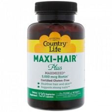 Витамины для кожи, ногтей и волос Country Life Maxi-Hair Plus 240 капсул (104330)