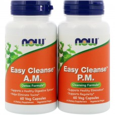 Препарат для вывода токсинов NOW Foods Easy Cleanse 2 банки по 60 капсул (104581) Препарат для вывода токсинов NOW Foods Easy Cleanse 2 банки по 60 капсул (104581)