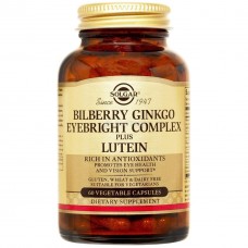Препарат для улучшает работы глаз Solgar Bilberry Ginkgo Eyebright Complex + Lutein 60 капсул (104617) Препарат для улучшает работы глаз Solgar Bilberry Ginkgo Eyebright Complex + Lutein 60 капсул (104617)