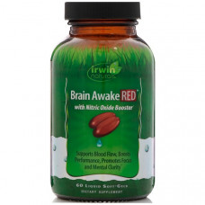 Препарат для улучшения работы мозга Irwin Naturals Brain Awake Red 60 капсул (104622)