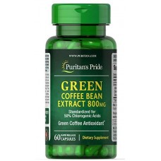 Антиоксидант Puritan's Pride Green Coffee bean Extract 800 мг 60 капсул (333656) Антиоксидант Puritan's Pride Green Coffee bean Extract 800 мг 60 капсул (333656)