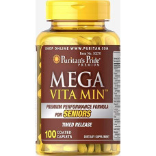 Витаминно-минеральный комплекс Puritan's Pride Mega Vita Min Multivitamin for Senior Timed Release 100 капсул (333725) Витаминно-минеральный комплекс Puritan's Pride Mega Vita Min Multivitamin for Senior Timed Release 100 капсул (333725)