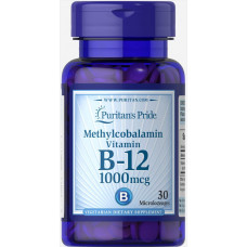 Витамины Puritan's Pride Methylcobalamin Vitamin B 12 1000 мкг 30 таблеток (333673) Витамины Puritan's Pride Methylcobalamin Vitamin B 12 1000 мкг 30 таблеток (333673)