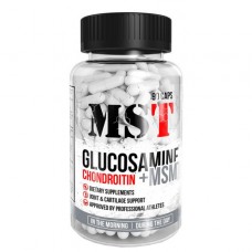 Препарат для восстановления суставов и связок MST Glucosamine Chondroitin + MSM 90 капсул (333293)