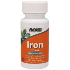 Хелат железа NOW Iron 18 mg 120 капсул (333560) Хелат железа NOW Iron 18 mg 120 капсул (333560)