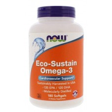 Комплекс незаменимых жирных кислот NOW Eco Sustain Omega 3 180 капсул (333504)