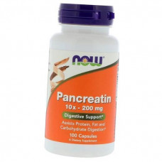 Препарат для улучшения пищеварения NOW Pancreatin 10x 200 mg 100 капсул (333531) Препарат для улучшения пищеварения NOW Pancreatin 10x 200 mg 100 капсул (333531)
