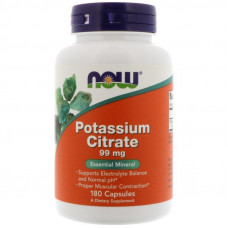 Витамины NOW Potassium Citrate 99 mg 180 капсул (333501)