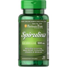Препарат для поддержки работы организма Puritan's Pride Spirulina 500 mg 100 таблеток (333716) Препарат для поддержки работы организма Puritan's Pride Spirulina 500 mg 100 таблеток (333716)