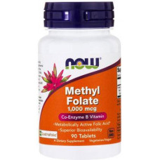 Коэнзим Метилфолат Now Foods Methyl Folate 1.000 мкг 90 таблеток (333567) Коэнзим Метилфолат Now Foods Methyl Folate 1.000 мкг 90 таблеток (333567)