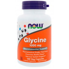 Аминокислота Now Foods Glycine 1000 мг 100 капсул (333557) Аминокислота Now Foods Glycine 1000 мг 100 капсул (333557)