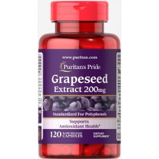 Антиоксидант Puritan's Pride Grapeseed Extract 200 мг 120 капсул (333709)