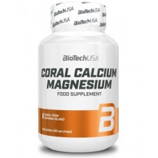 Минеральный комплекс из природного кораллового кальция и магния BioTech Coral Calcium - Magnesium 100 таблеток (333032)
