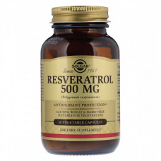 Антиоксидант Solgar Resveratrol 500 мг 30 капсул (333882)