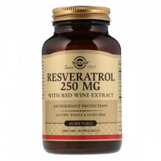 Антиоксидант Solgar Resveratrol with red Wine Extract 250 мг 60 капсул (333848)