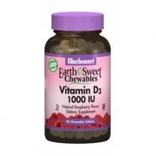 Витамины Bluebonnet Nutrition Earth Sweet Chewables Vitamin D3 1000 IU 90 таблеток (333062)