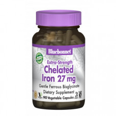 Хелатное железо Bluebonnet Nutrition Chelated Iron Albion 90 капсул (333054)