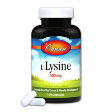Аминокислота Carlson L-Lysine 500 мг 100 капсул (333156)