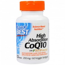 Коэнзим Doctor's Best High Absorption Coenzyme Q10 200 мг BioPerine 60 капсул (333190) Коэнзим Doctor's Best High Absorption Coenzyme Q10 200 мг BioPerine 60 капсул (333190)