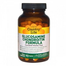 Препарат для восстановления суставов и связок Country Life Glucosamine Chondroitin Formula 90 капсул (333161)