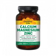 Минеральный комплекс Country Life Calcium Magnesium Zinc 250 таблеток (333175)