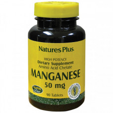 Марганец Natures Plus Manganese 50 мг 90 таблеток (333331) Марганец Natures Plus Manganese 50 мг 90 таблеток (333331)
