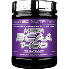 Аминокислота Scitec Nutrition Mega BCAA 1400 180 капсул (102402) Аминокислота Scitec Nutrition Mega BCAA 1400 180 капсул (102402)
