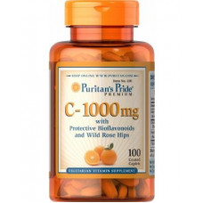 Витаминно-минеральный комплекс Puritan's Pride Vitamin C-1000 мг with Bioflavonoids and Rose Hips 100 капсул    (102899)
