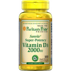 Витаминно-минеральный комплекс Puritan's Pride Vitamin D3 2000 МЕ 100 капсул   (102900)