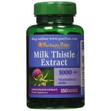 Препарат для поддержки печени Puritan's Pride Milk Thistle 4:1000 Extract 1000 мг Silymarin 90 капсул (102981) Препарат для поддержки печени Puritan's Pride Milk Thistle 4:1000 Extract 1000 мг Silymarin 90 капсул (102981)