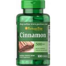 Корица Puritan's Pride Cinnamon 500 мг 100 капсул (102979) Корица Puritan's Pride Cinnamon 500 мг 100 капсул (102979)