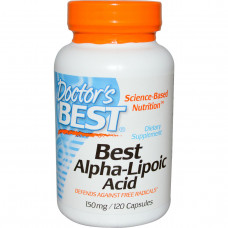 Витамины Doctor's Best Alpha Lipoic Acid 150 мг 120 капсул (104506)