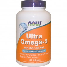 Комплекс незаменимых жирных кислот NOW Ultra Omega 3 180 капсул (104784) Комплекс незаменимых жирных кислот NOW Ultra Omega 3 180 капсул (104784)
