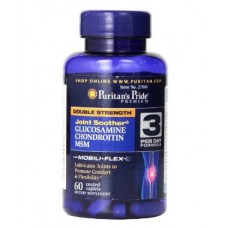 Препарат для восстановления суставов и связок Puritan's Pride Glucosamine chondroitin MSM 60 таблеток (333632) Препарат для восстановления суставов и связок Puritan's Pride Glucosamine chondroitin MSM 60 таблеток (333632)