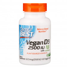 Витамины Doctor's Best Best Vegan Vitamin D3 2500IU 60 капсул (333188)