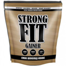 Гейнер Strong Fit Gainer 10% protein 909 грамм Шоколад-кокос (102479-1)