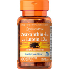 Препарат для поддержки органов зрения Puritan's Pride Zeaxanthin 4 мг with Lutein 10 мг 60 капсул (333635) Препарат для поддержки органов зрения Puritan's Pride Zeaxanthin 4 мг with Lutein 10 мг 60 капсул (333635)