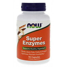 Сбалансированный комплекс ферментов и энзимов NOW Foods Super Enzymes 90 капсул (104686) Сбалансированный комплекс ферментов и энзимов NOW Foods Super Enzymes 90 капсул (104686)