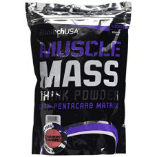 Гейнер BioTech Muscle Mass 1000 грамм Клубника (103725-1)