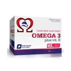 Комплекс незаменимых жирных кислот Olimp Labs Omega 3 45% + Vitamin E 120 капсул (333596)