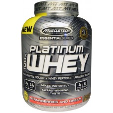 Протеин MuscleTech Platinum 100% Whey 2270 грамм Клубника (101283-2)