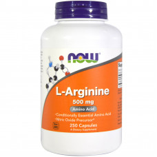Аминокислота NOW Foods L-Arginine 500 мг 250 капсул (104202) Аминокислота NOW Foods L-Arginine 500 мг 250 капсул (104202)